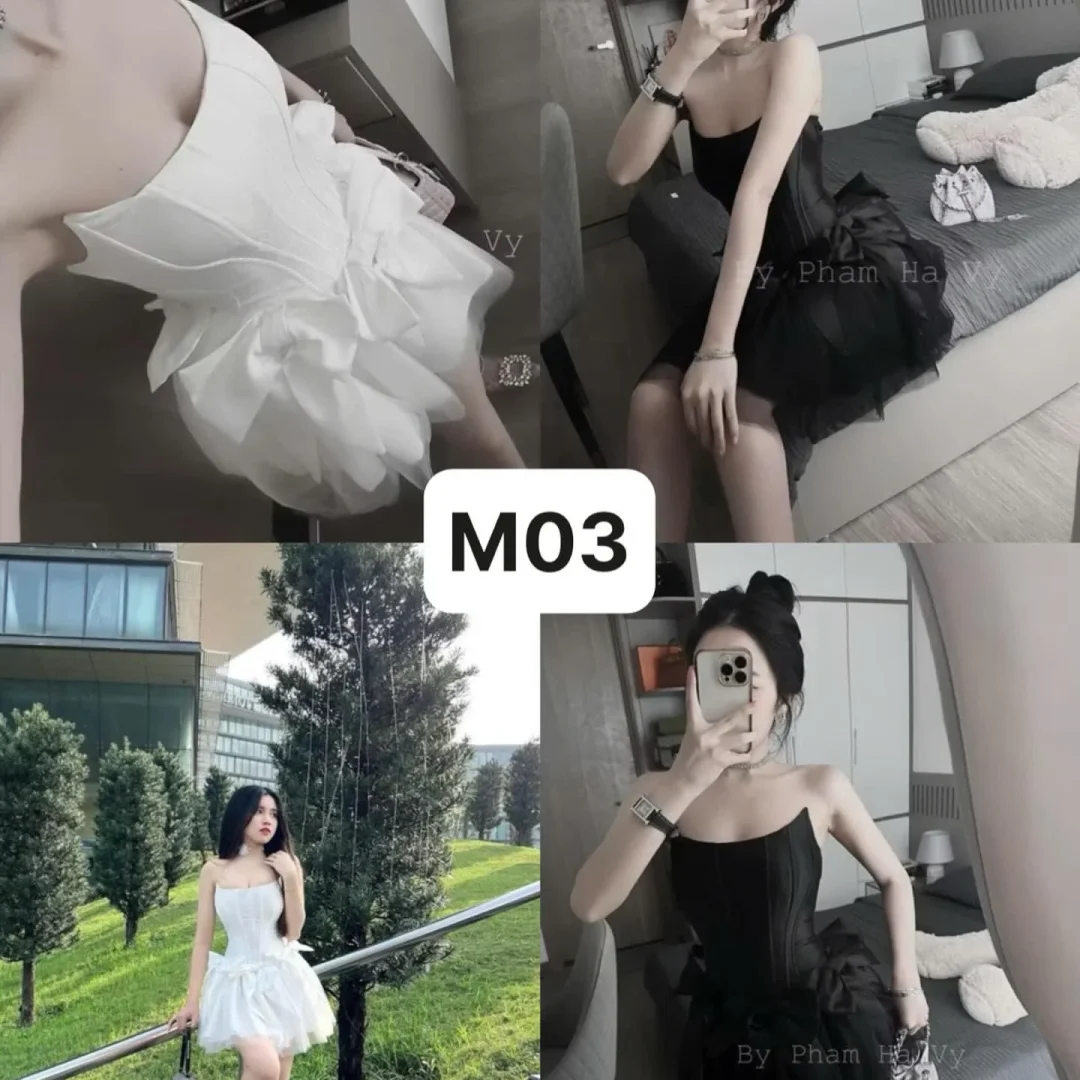 Photo 5 of Đầm trắng cúp ngực ngắn thuê chụp ảnh