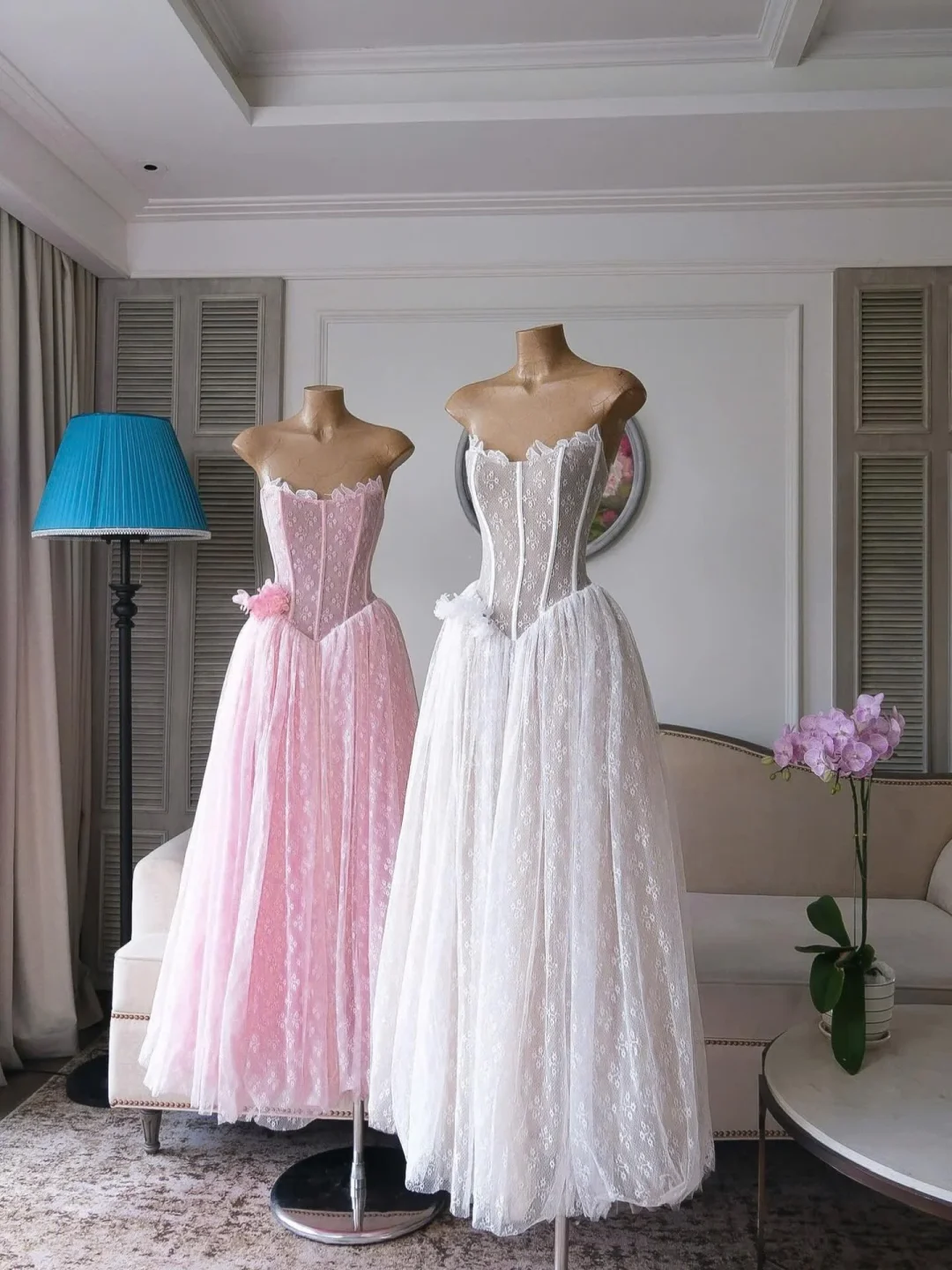 Ảnh 7 của Đầm dạ hội hồng corset Obibi size S