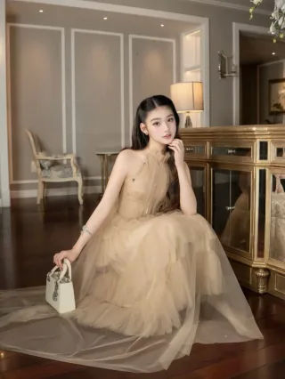 Photo 2 of Váy tulle be dài Chouchou sang trọng