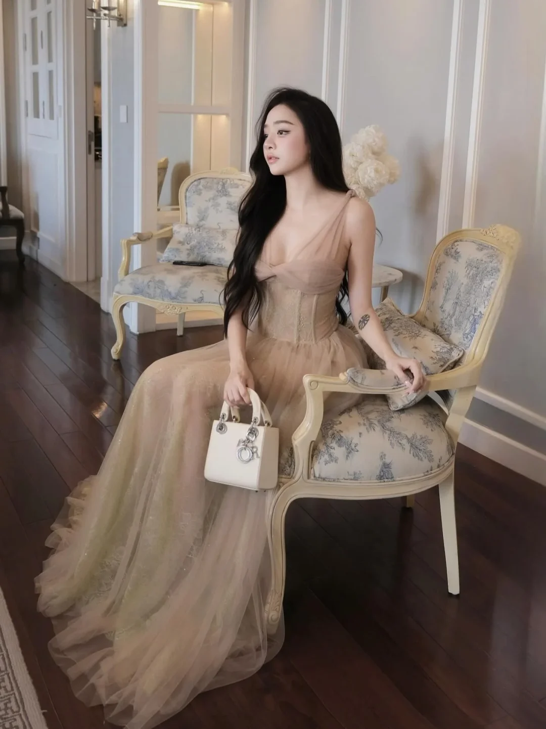 Ảnh 1 của Váy công chúa tulle nude nữ