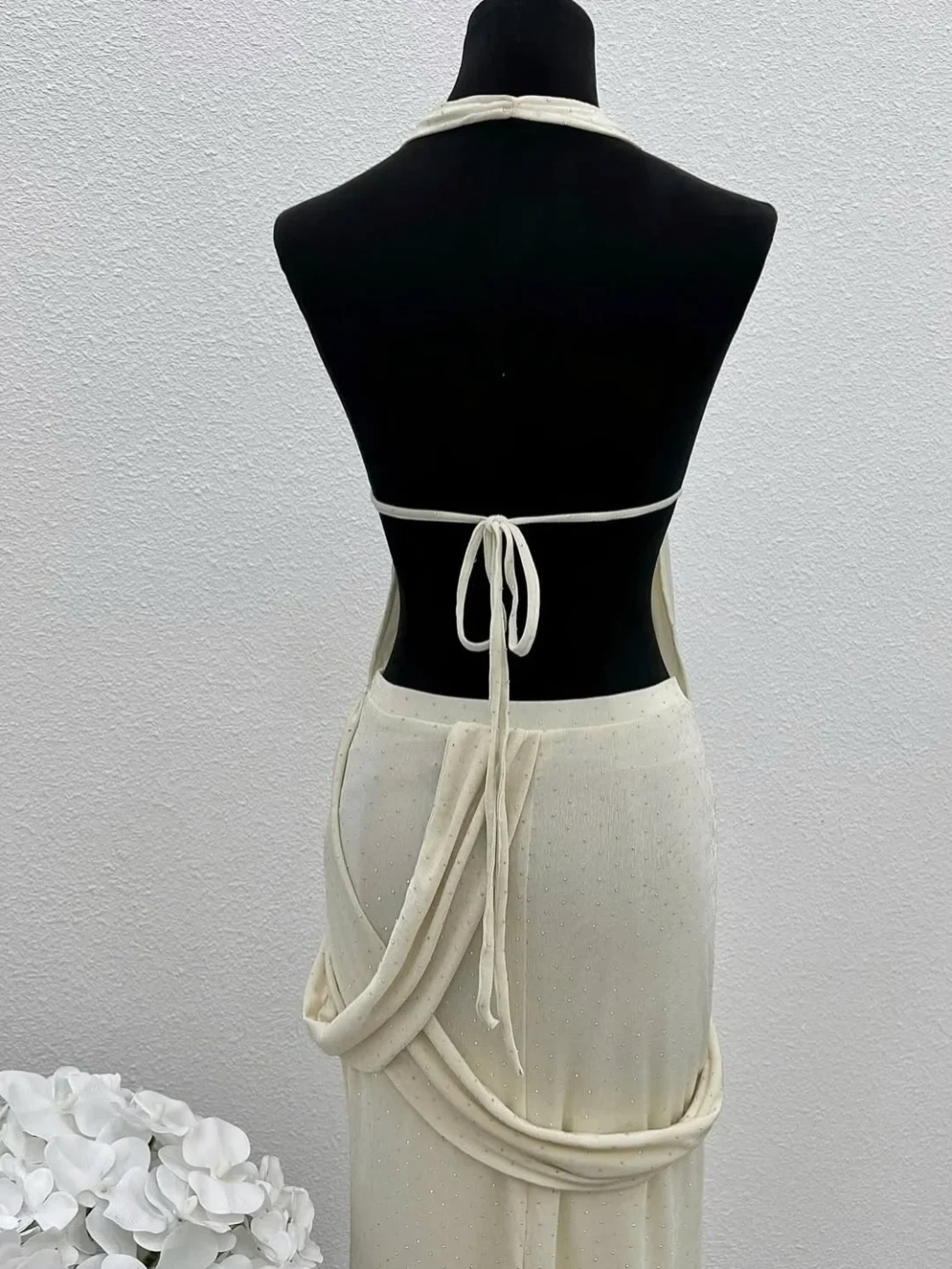 Ảnh 7 của Set váy maxi boho kem nữ size S/M