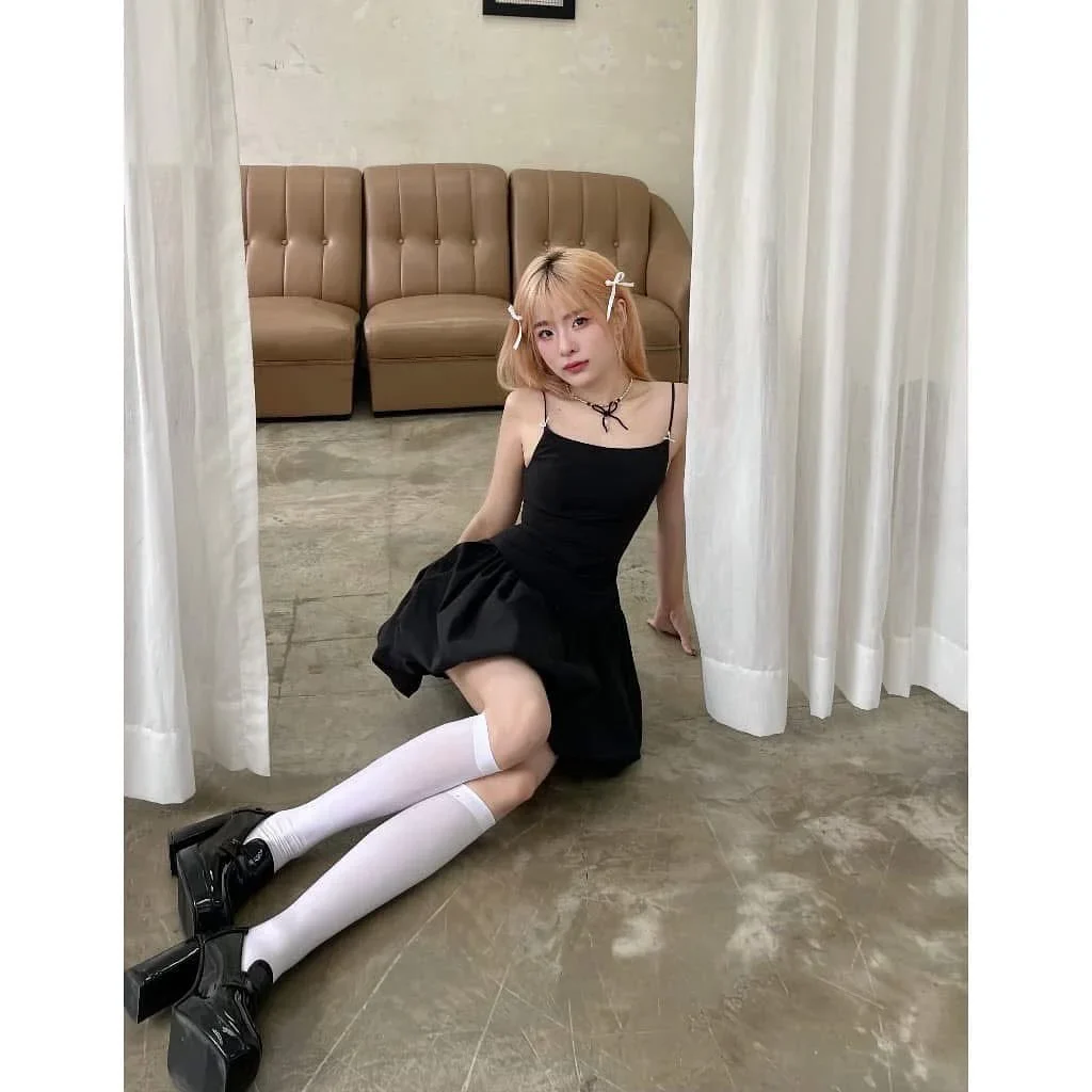 Ảnh 4 của Đầm mini đen hai dây hottrend nữ