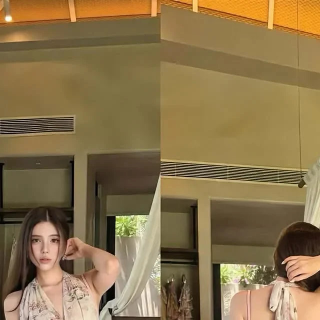 Ảnh 1 của Áo hoa maxi hai dây buộc lưng nữ