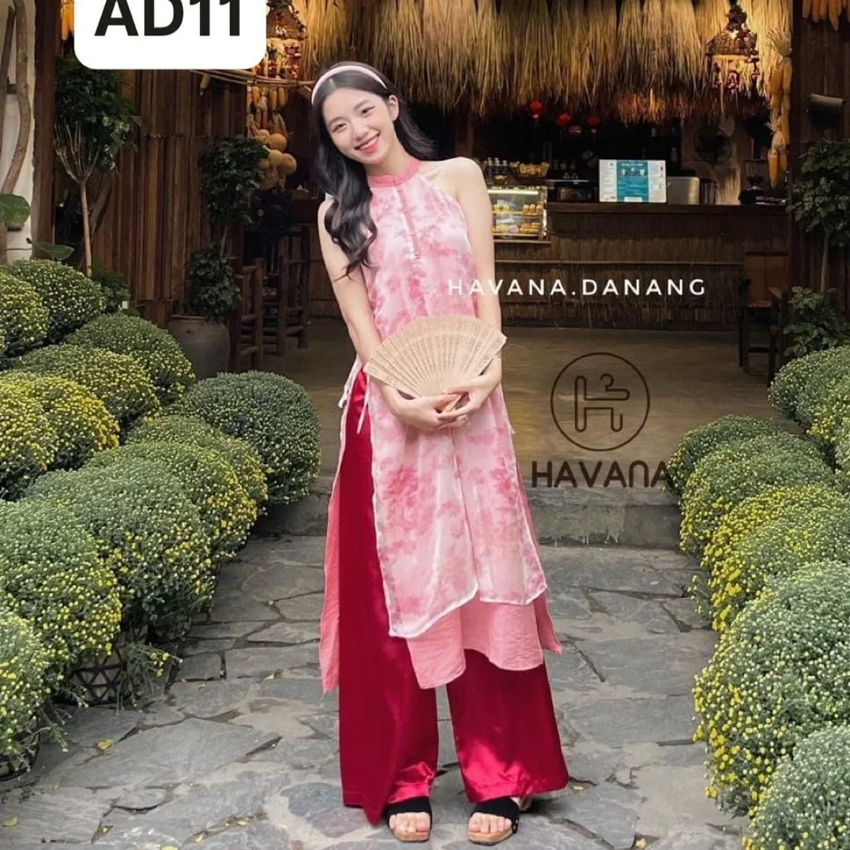 Photo 5 of Áo dài cách tân đỏ nữ cho thuê