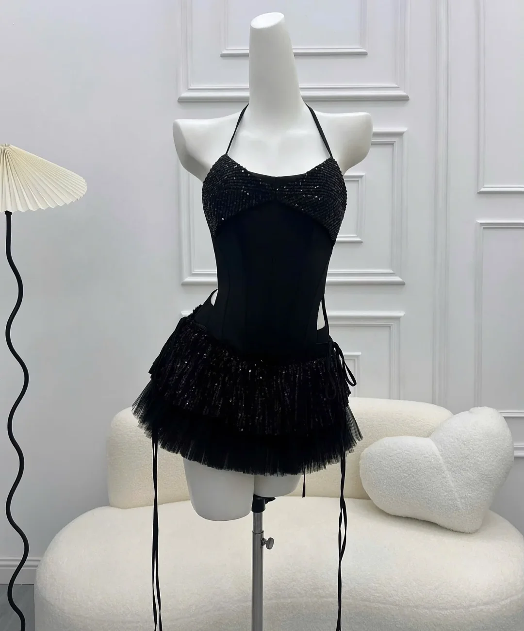 Ảnh 5 của Đầm corset sequin đen size S/M