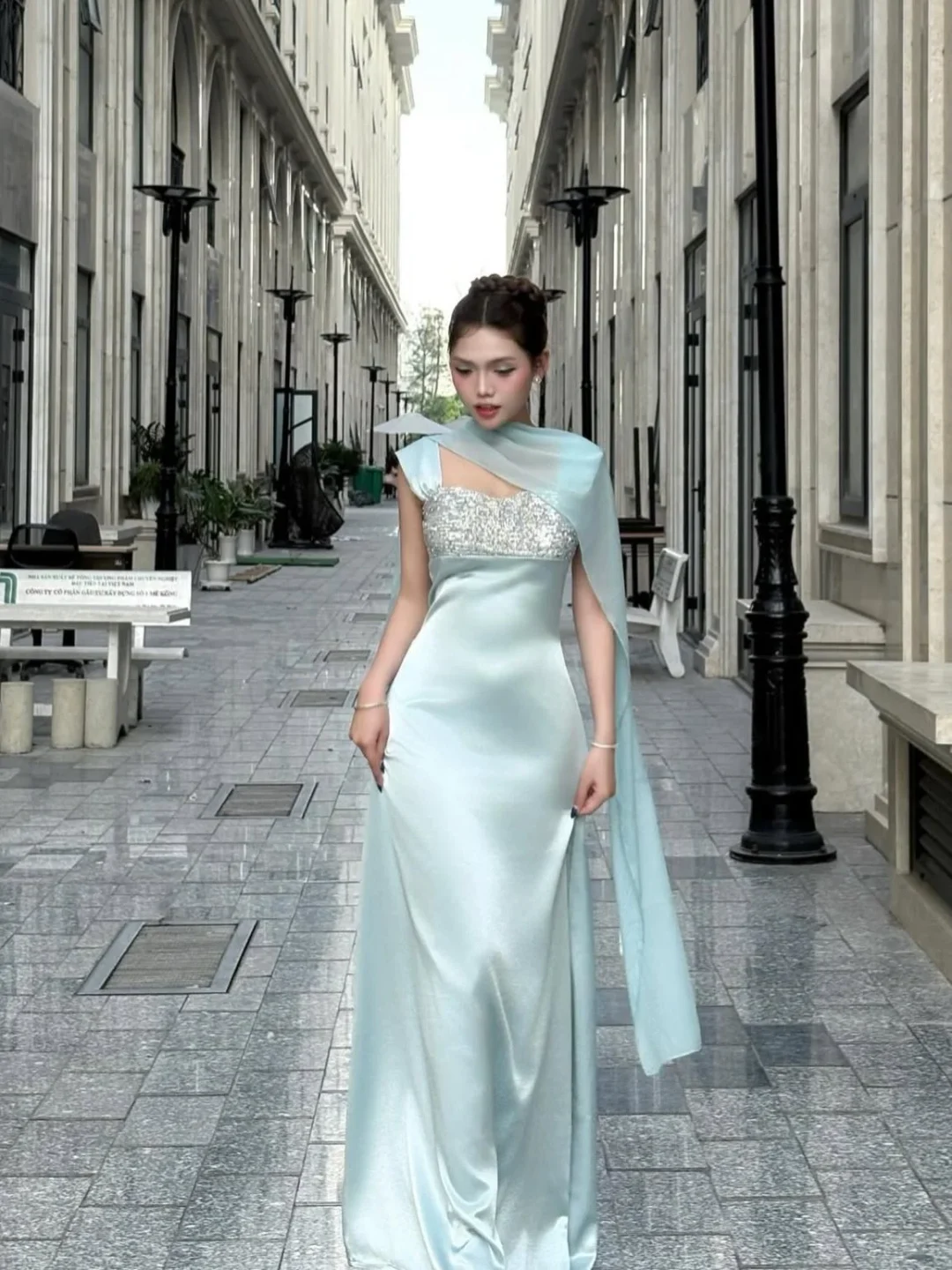 Ảnh 5 của Váy dạ hội đuôi cá xanh mint size S/M