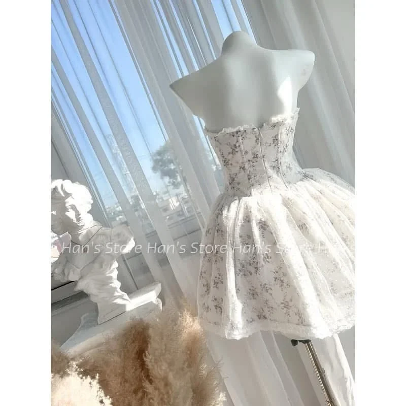 Ảnh 1 của Đầm Corset Hoa Trắng Ngắn Thuê Chụp Ảnh