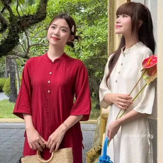 Ảnh 4 của Áo dài đỏ truyền thống nữ cho thuê
