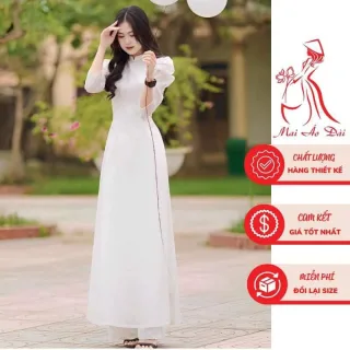 Photo 1 of Áo dài trắng truyền thống cho thuê