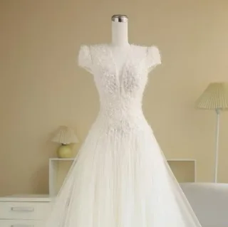 Ảnh 1 của Váy cưới ren trắng vintage Sò