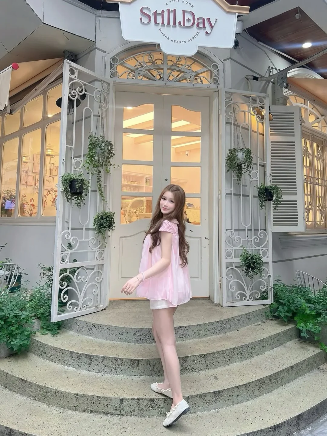 Photo 6 of Váy babydoll hồng nhạt size S/M