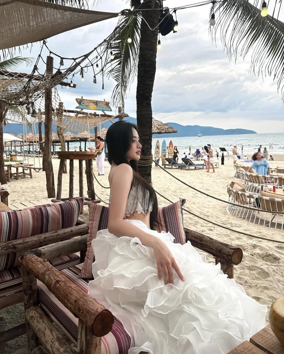 Ảnh 6 của Set váy hai mảnh ren trắng nữ