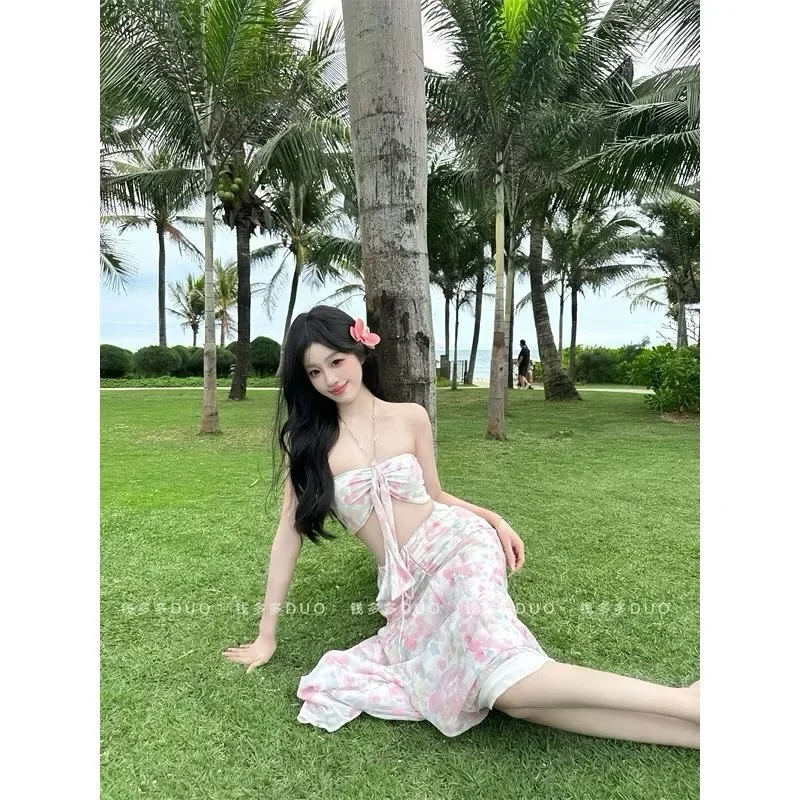 Ảnh 1 của Set maxi hoa hồng hai mảnh cho thuê