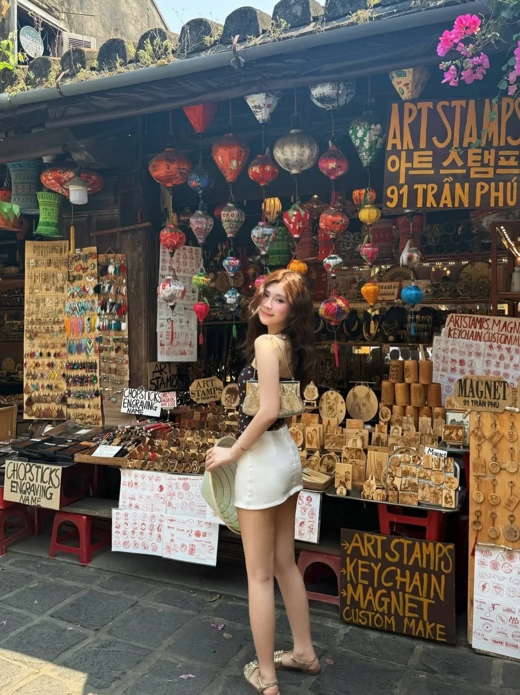 Photo 6 of Set áo quây chấm bi chân váy mini nữ
