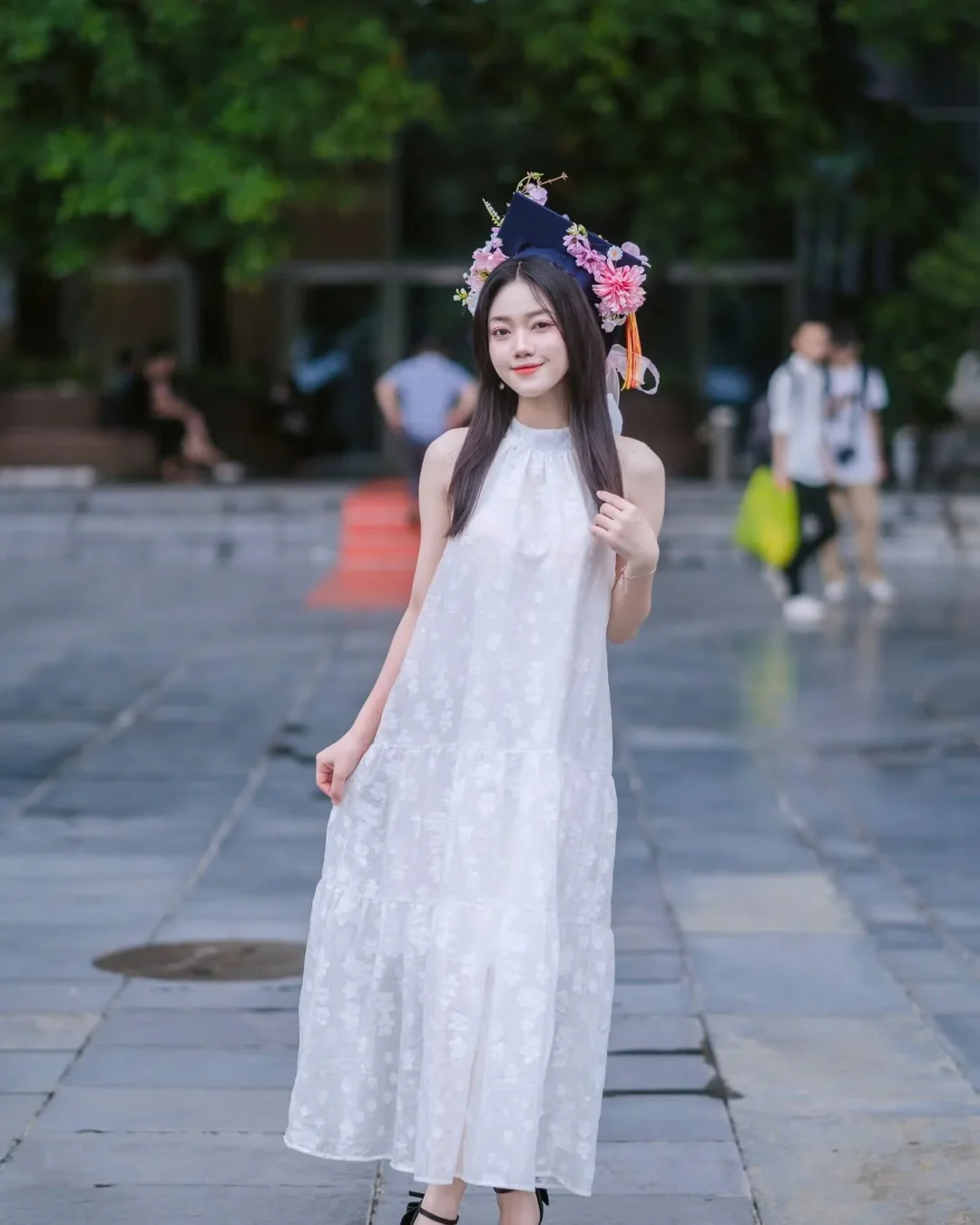 Ảnh 2 của Đầm maxi trắng voan chụp ảnh nữ