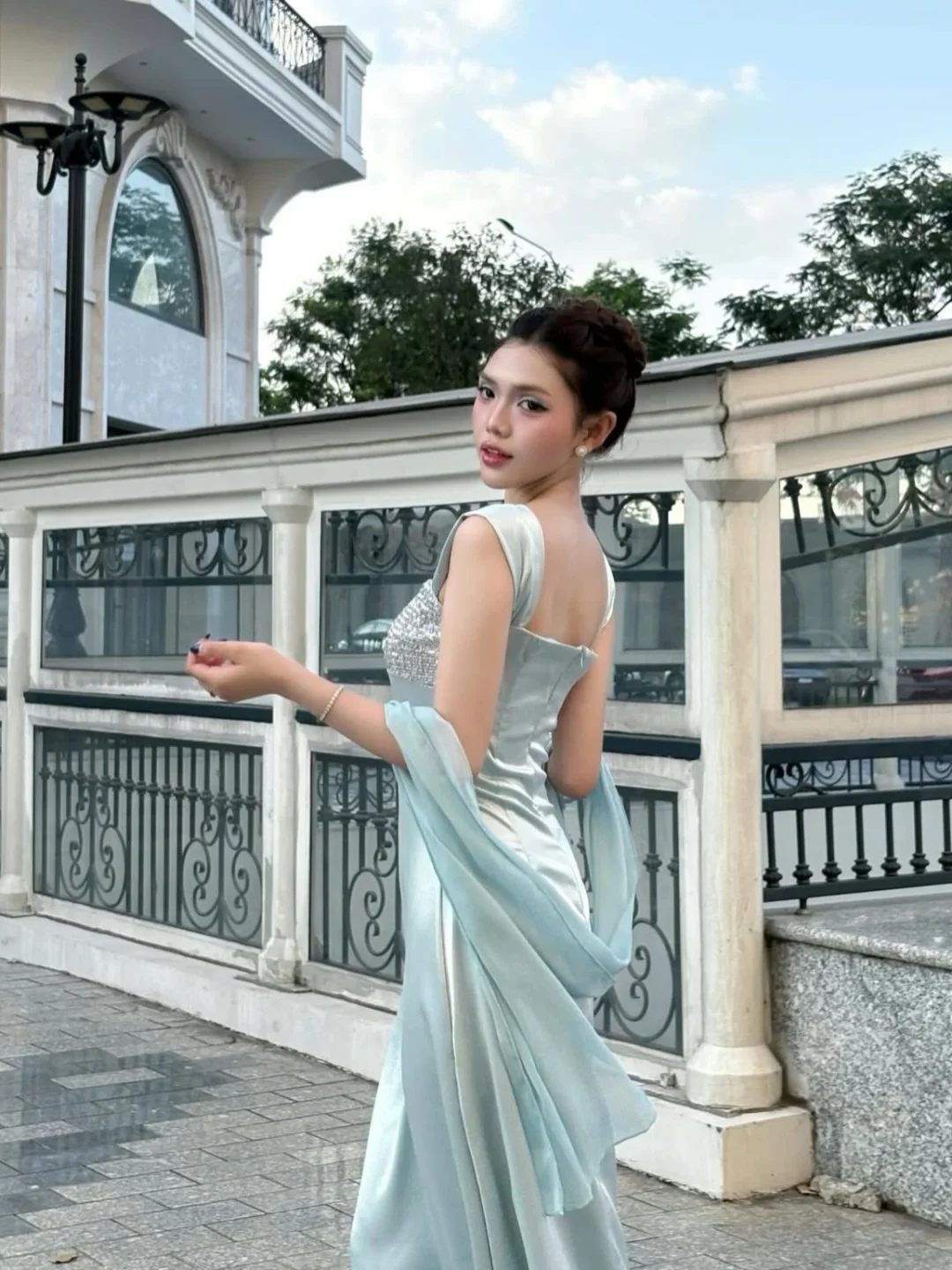 Ảnh 7 của Váy dạ hội đuôi cá xanh mint size S/M