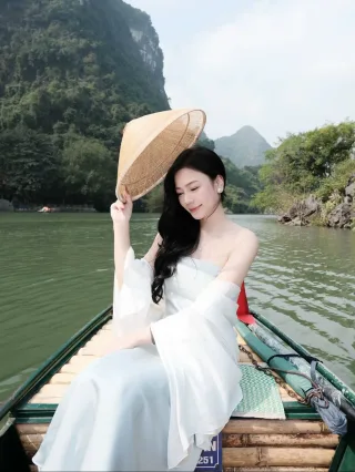 Ảnh 1 của Đầm maxi trễ vai voan nhiều màu nữ
