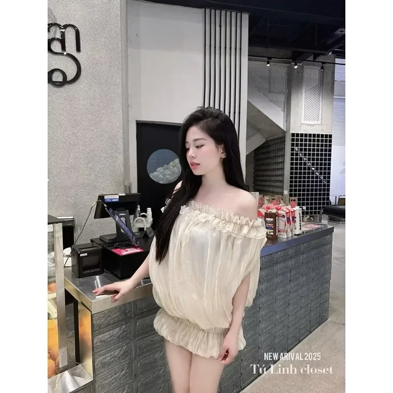 Ảnh 4 của Váy maxi trễ vai kem cho thuê