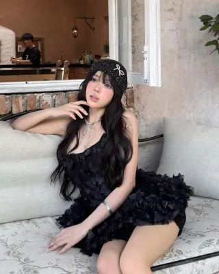 Ảnh 3 của Đầm corset bướm đen nữ cho thuê