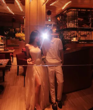 Photo 4 of Váy dạ hội corset ren kem Chouchou
