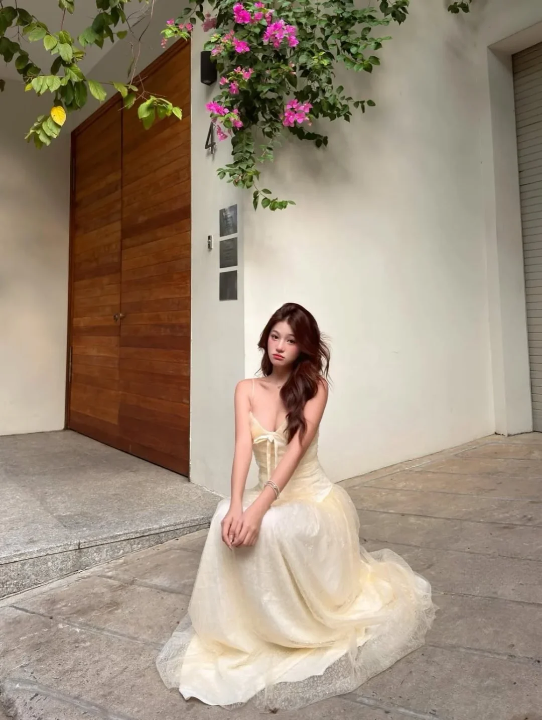 Photo 10 of Váy dạ hội voan vàng nhạt Ameliee size M