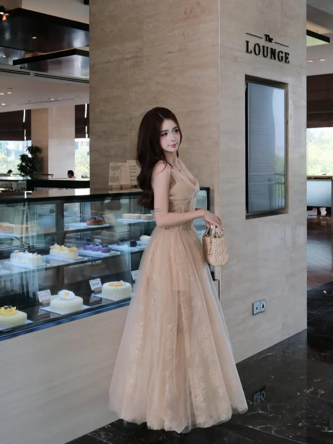 Photo 1 of Váy công chúa voan nude dạ hội nữ