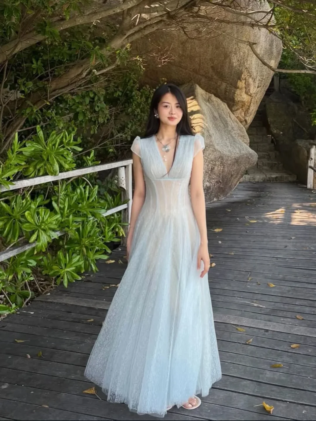 Ảnh 1 của Váy maxi voan lấp lánh nhiều màu