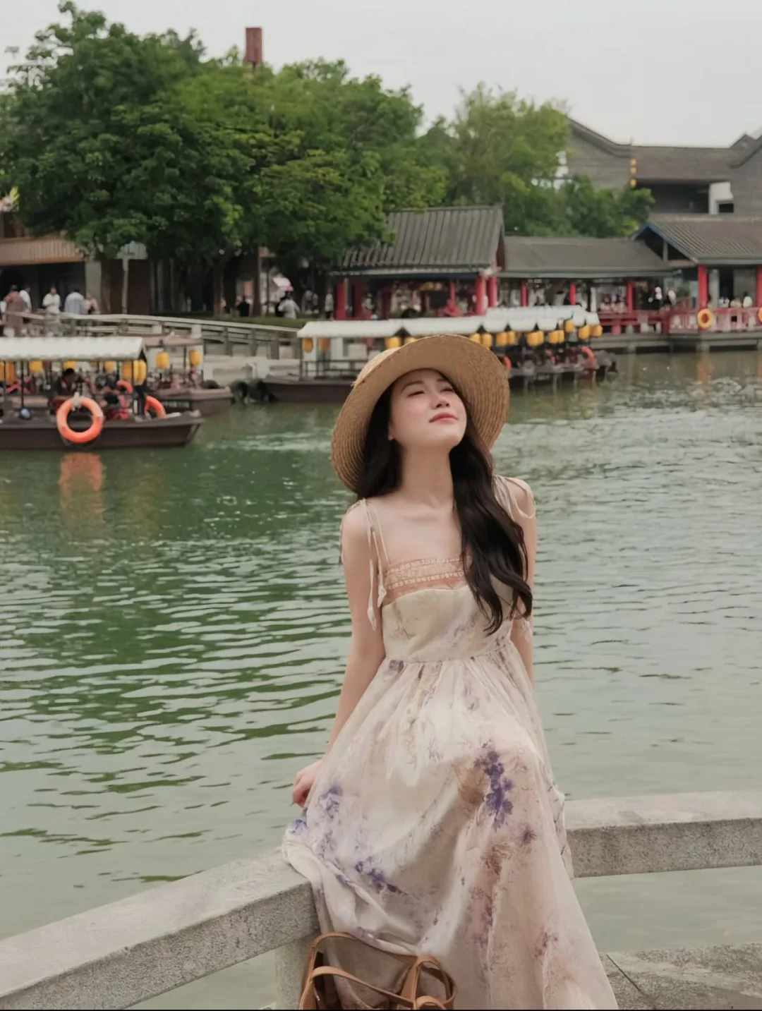 Photo 4 of Váy maxi hoa nhí hai dây Chouchou