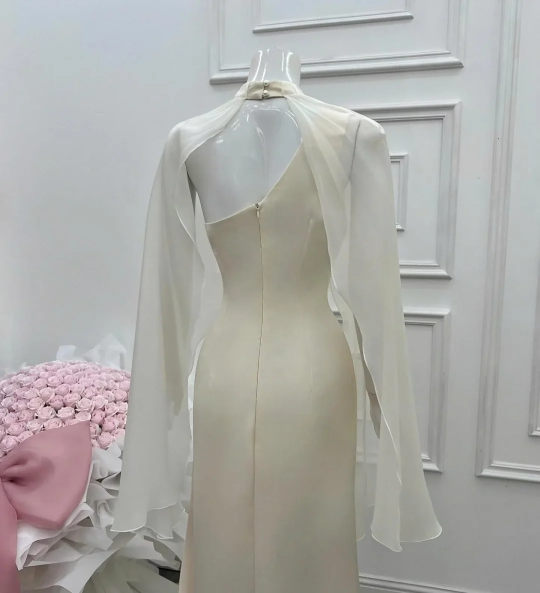 Ảnh 4 của Đầm dạ hội trắng kem size M