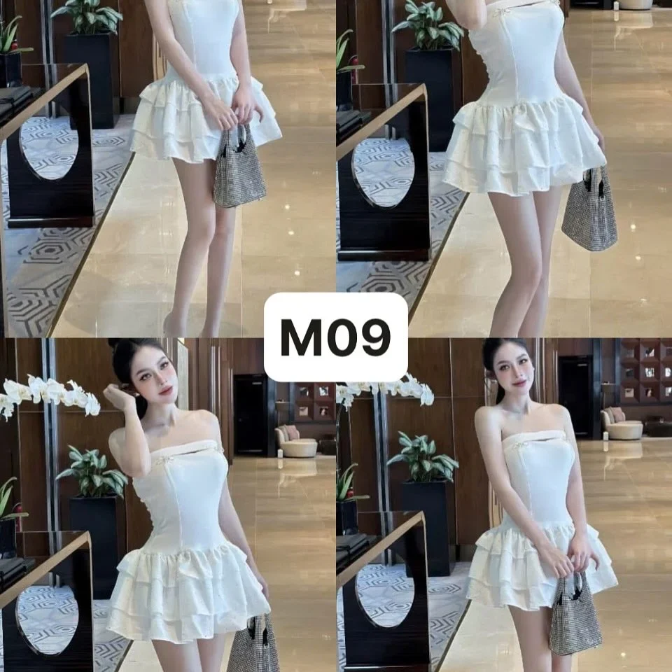 Ảnh 3 của Đầm trắng mini cúp ngực hottrend nữ