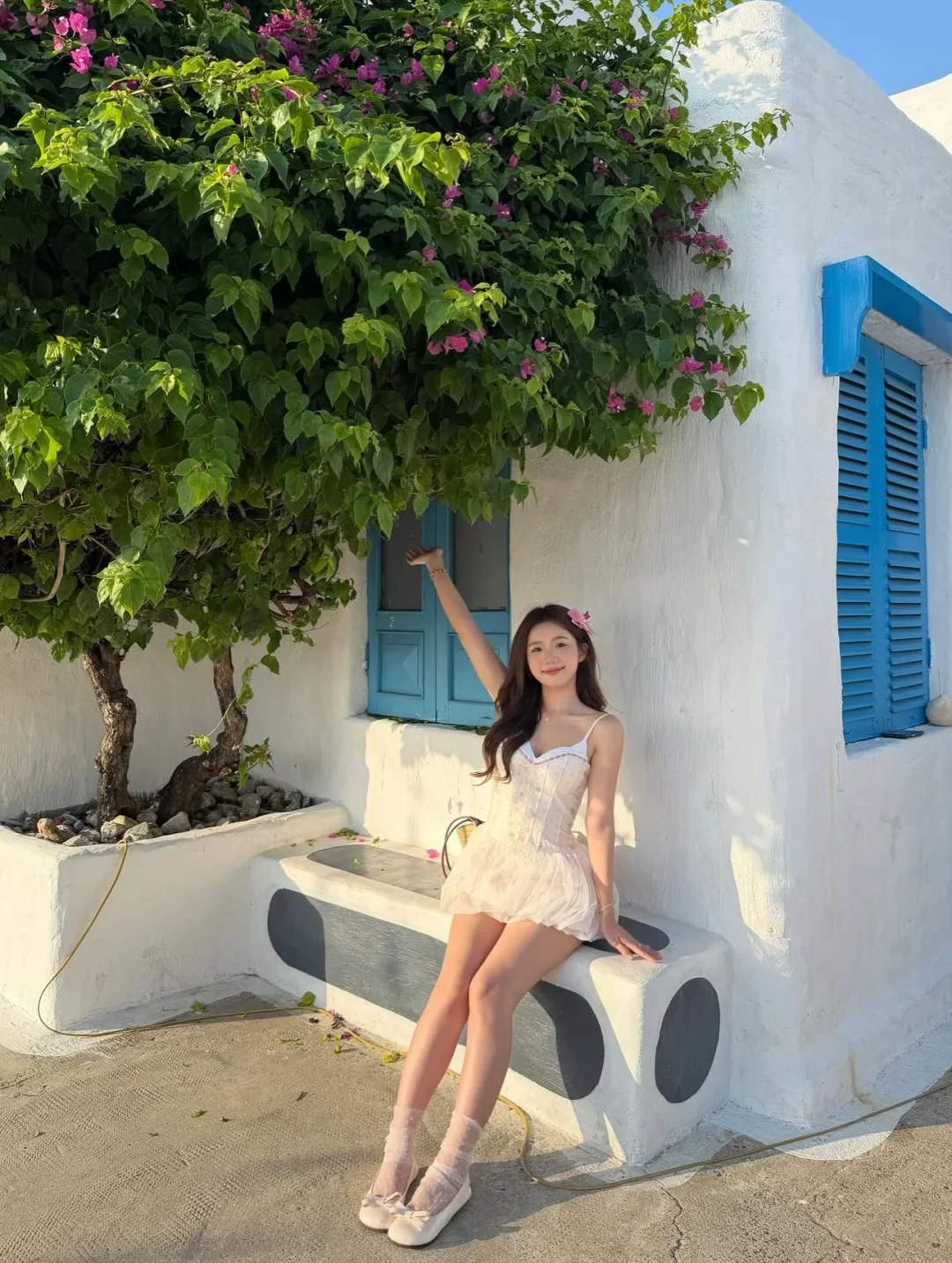 Photo 5 of Đầm corset babydoll trắng ren tulle