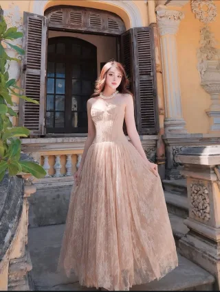 Ảnh 4 của Váy dạ hội ren be size M