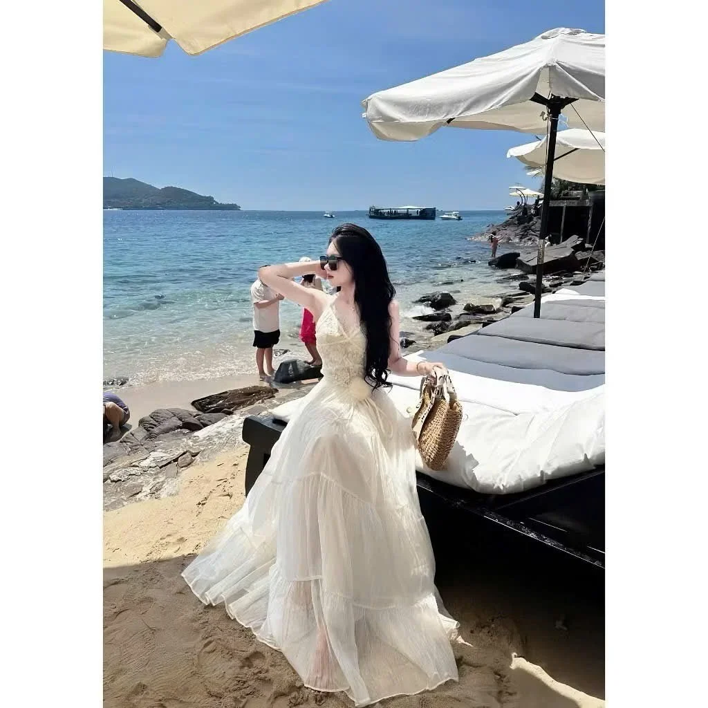 Photo 2 of Set váy corset ren hồng chụp ảnh nữ