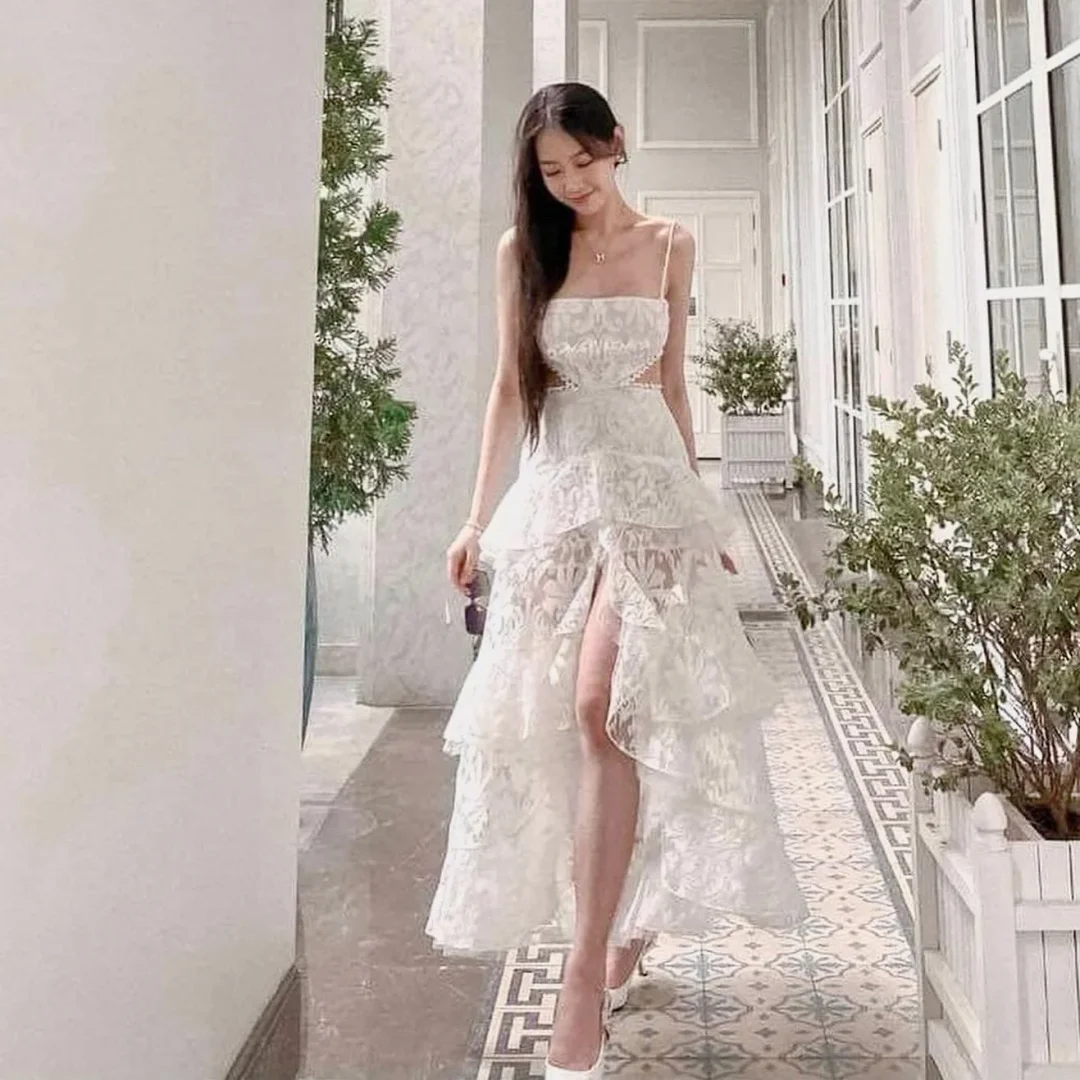 Ảnh 2 của Váy ren trắng dự tiệc Trân Ali size M