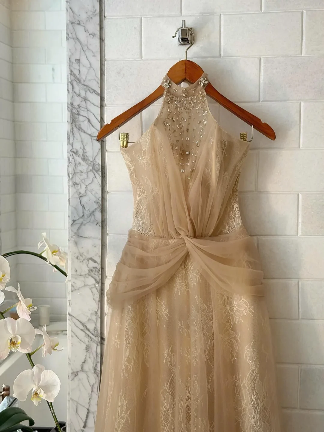 Ảnh 5 của Váy dạ hội ren be size M