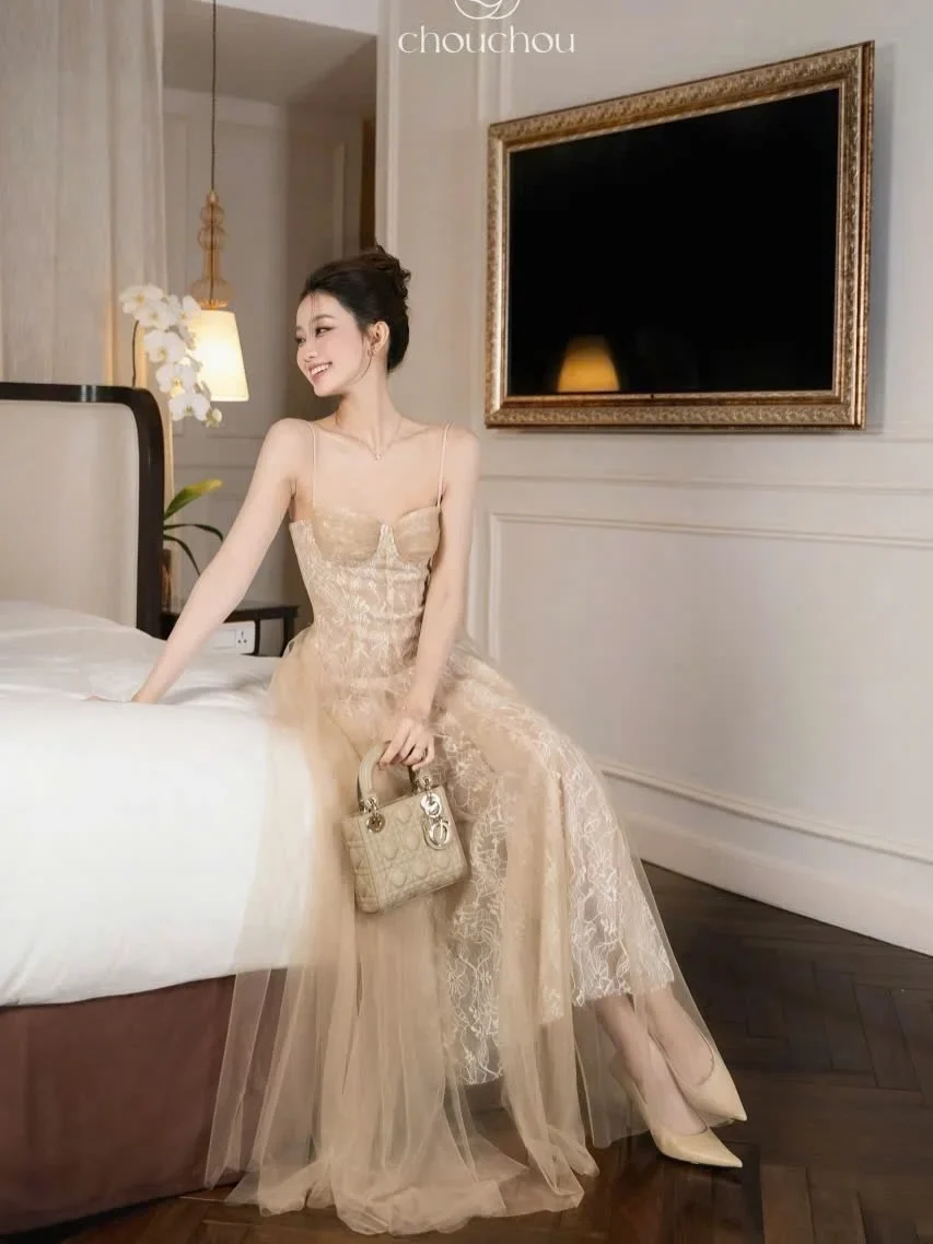 Photo 5 of Váy dạ hội ren be Chouchou size S