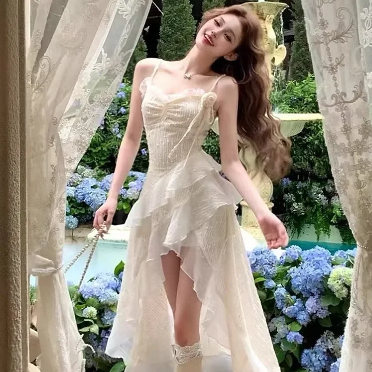 Ảnh 1 của Váy maxi voan trắng nữ hottrend