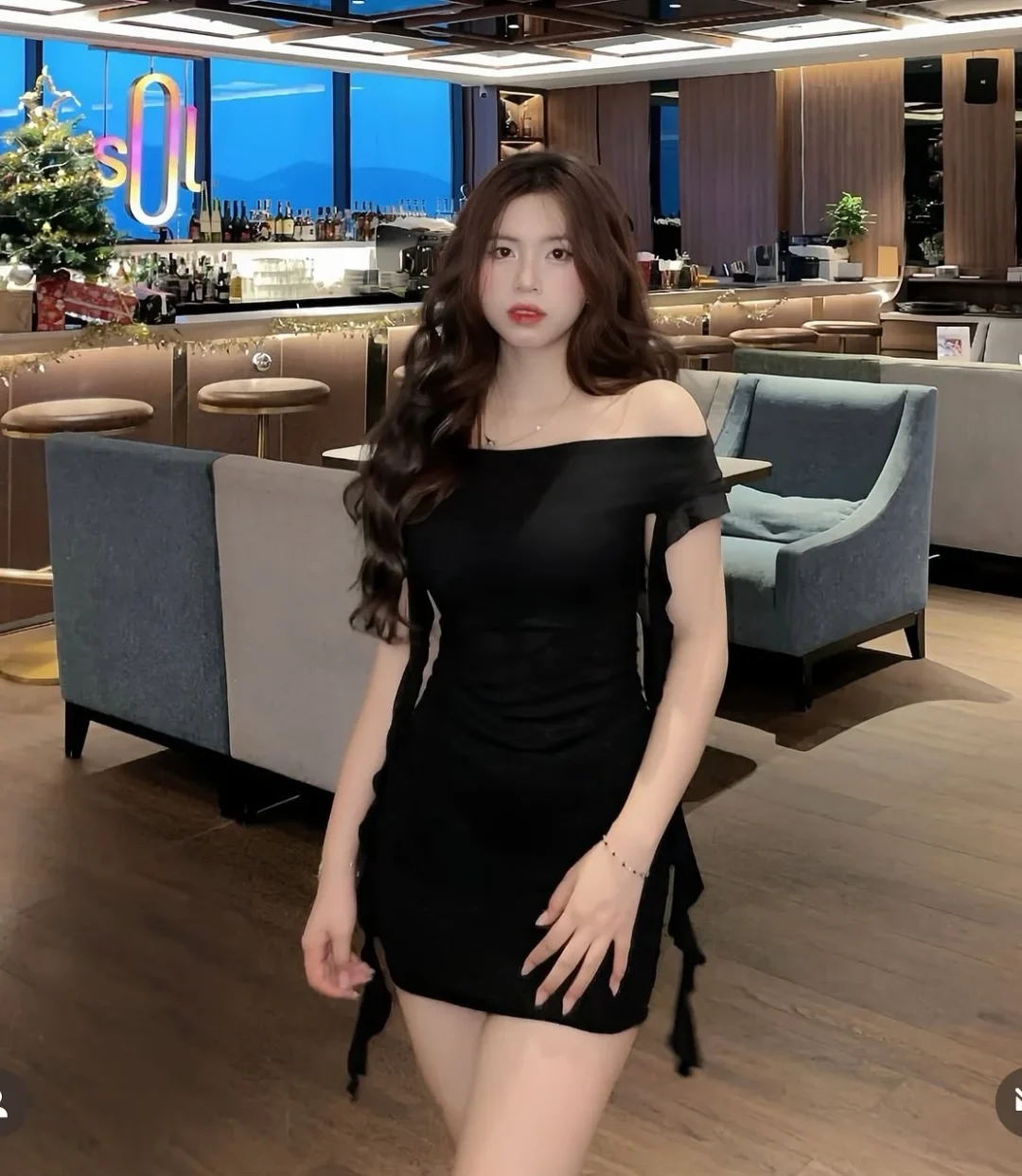 Ảnh 1 của Váy mini trễ vai DN19 nhiều màu
