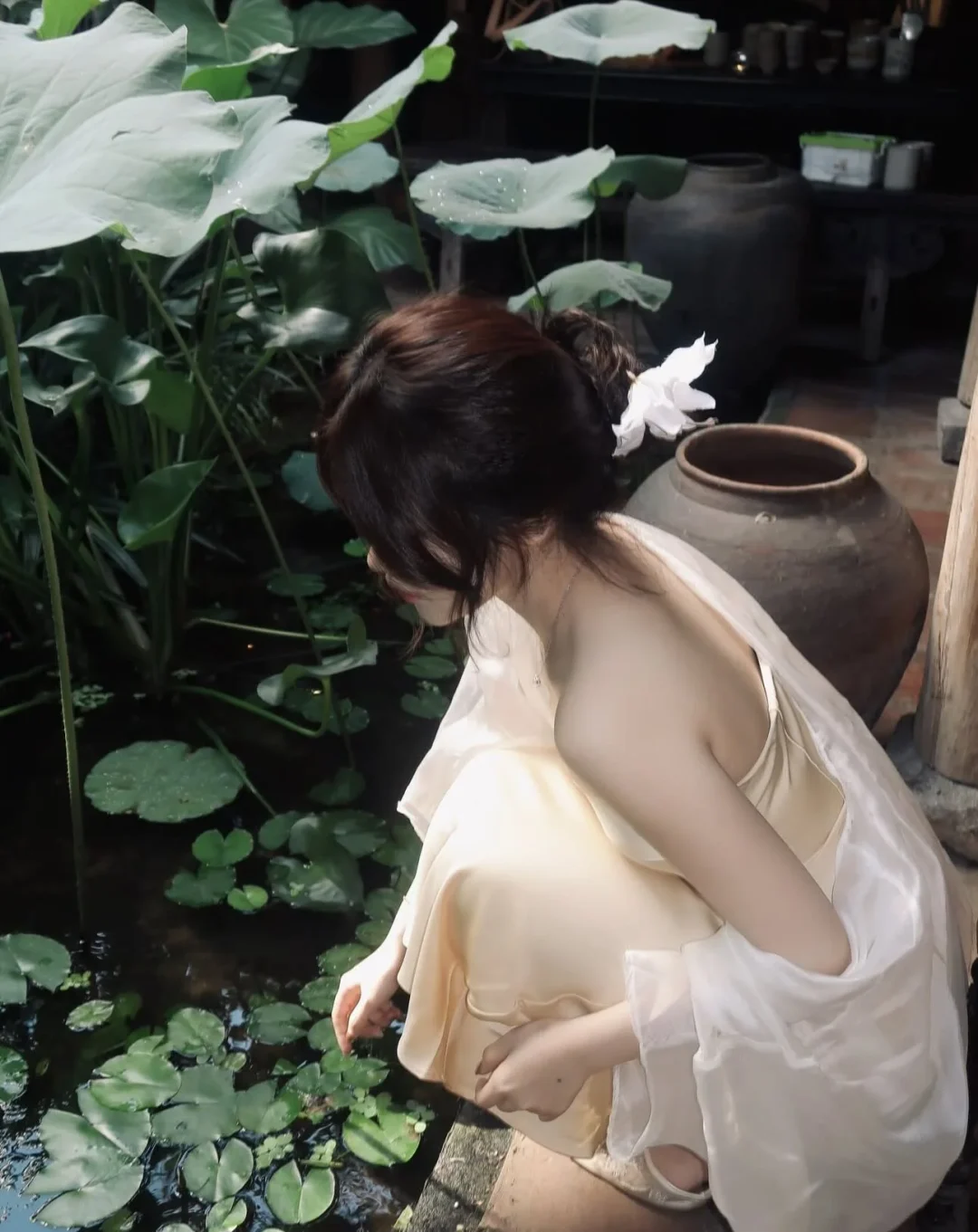 Photo 4 of Đầm cúp ngực tay voan bồng nhiều màu