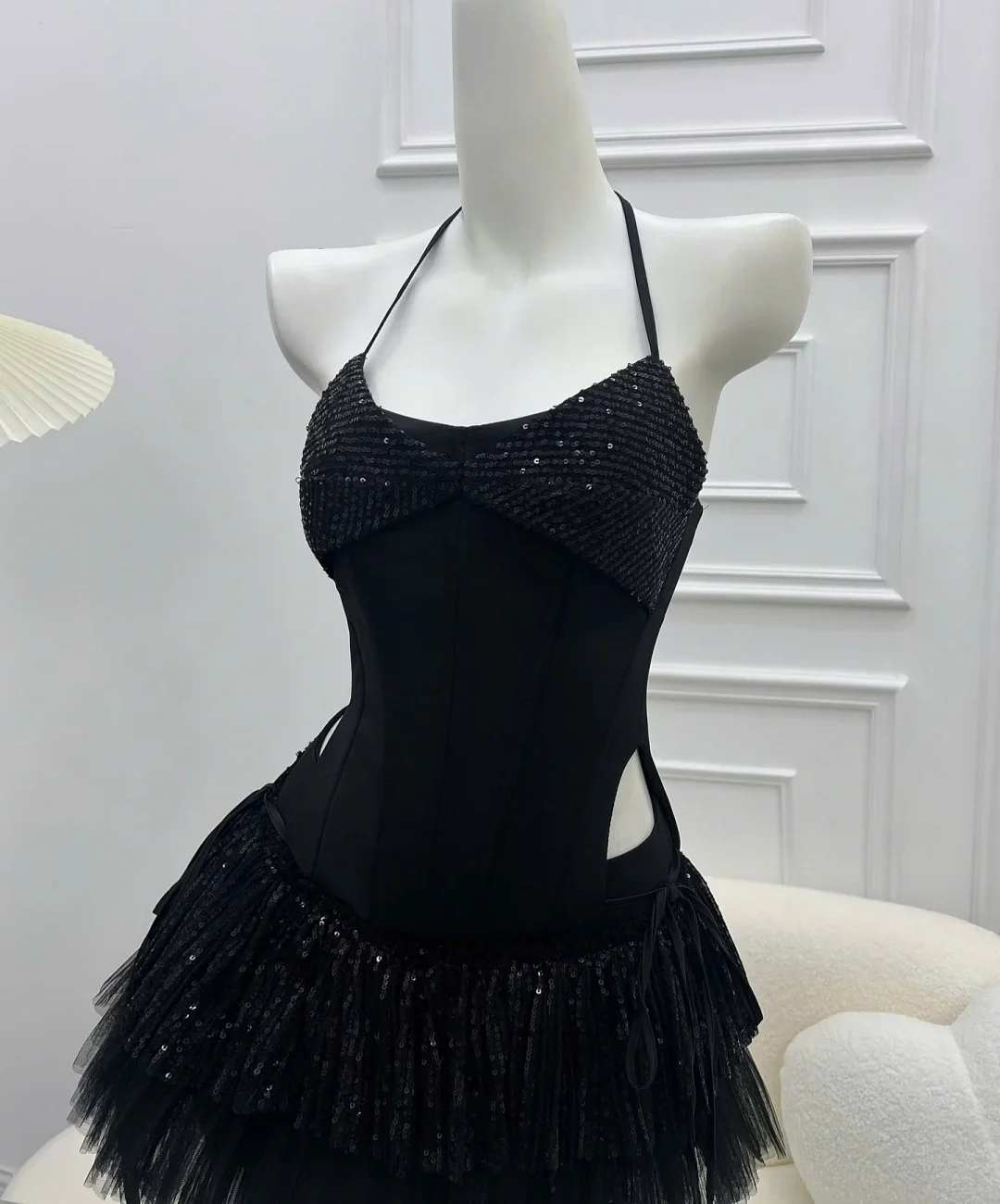 Ảnh 7 của Đầm corset sequin đen size S/M