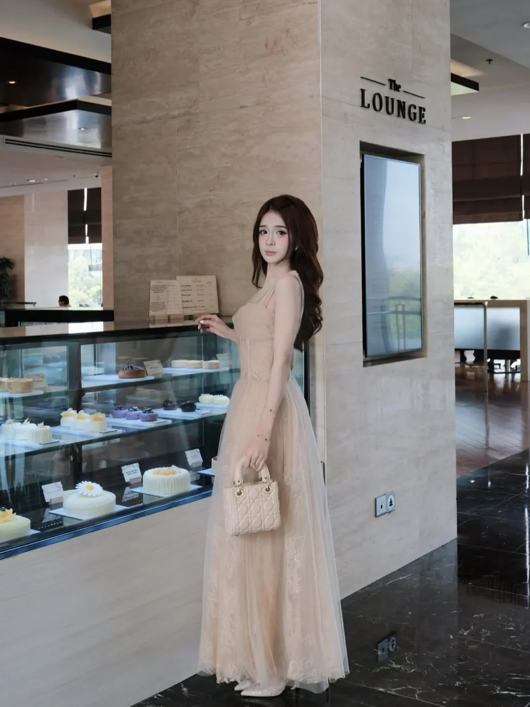 Photo 2 of Váy công chúa voan nude dạ hội nữ