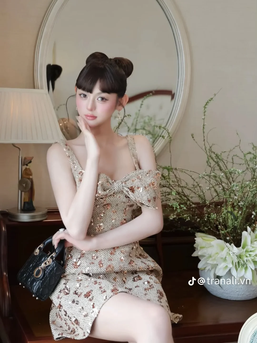 Ảnh 2 của Váy sequin dạ hội gold cho thuê