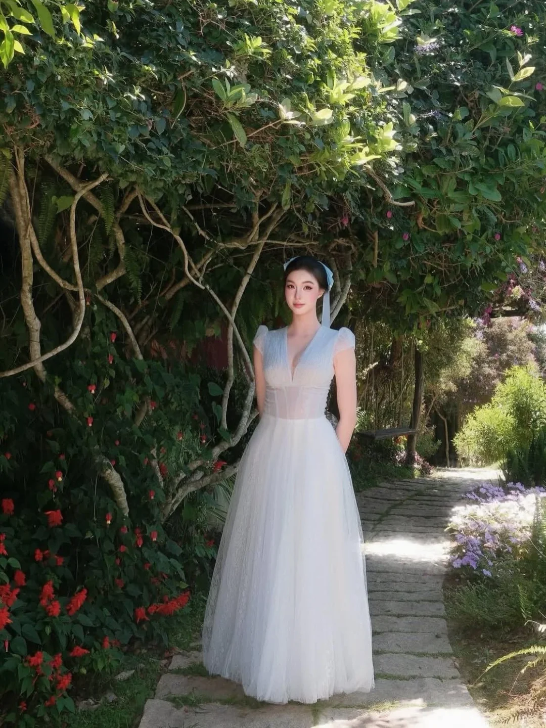 Photo 6 of Váy Tulle Công Chúa Sò Vintage Xanh Nhạt