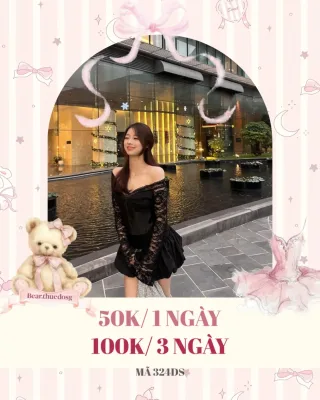 Ảnh 1 của Set áo ren trễ vai đen size S nữ