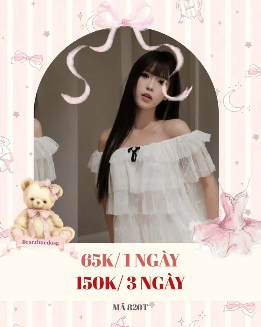 Photo 1 of Áo trễ vai bèo nhún trắng size S nữ