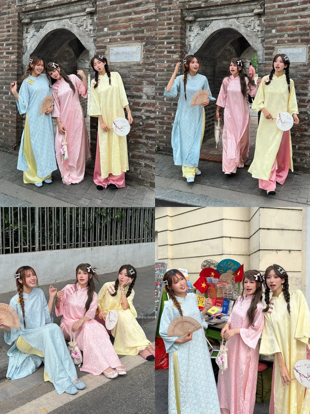 Ảnh 1 của Áo dài nữ pastel lụa truyền thống size M