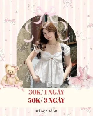 Ảnh 1 của Áo babydoll trắng nữ size M