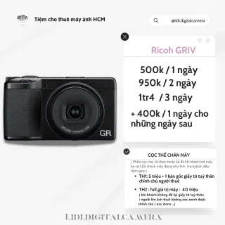 Ảnh 1 của Máy ảnh Ricoh GRIV compact cho thuê