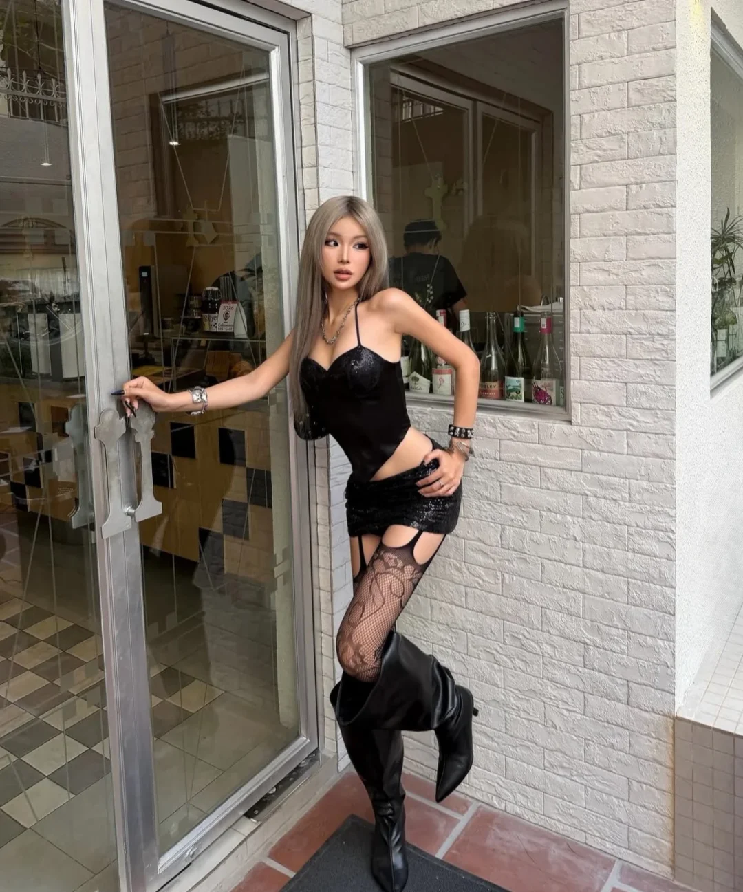 Ảnh 8 của Set corset sequin đen gợi cảm size M