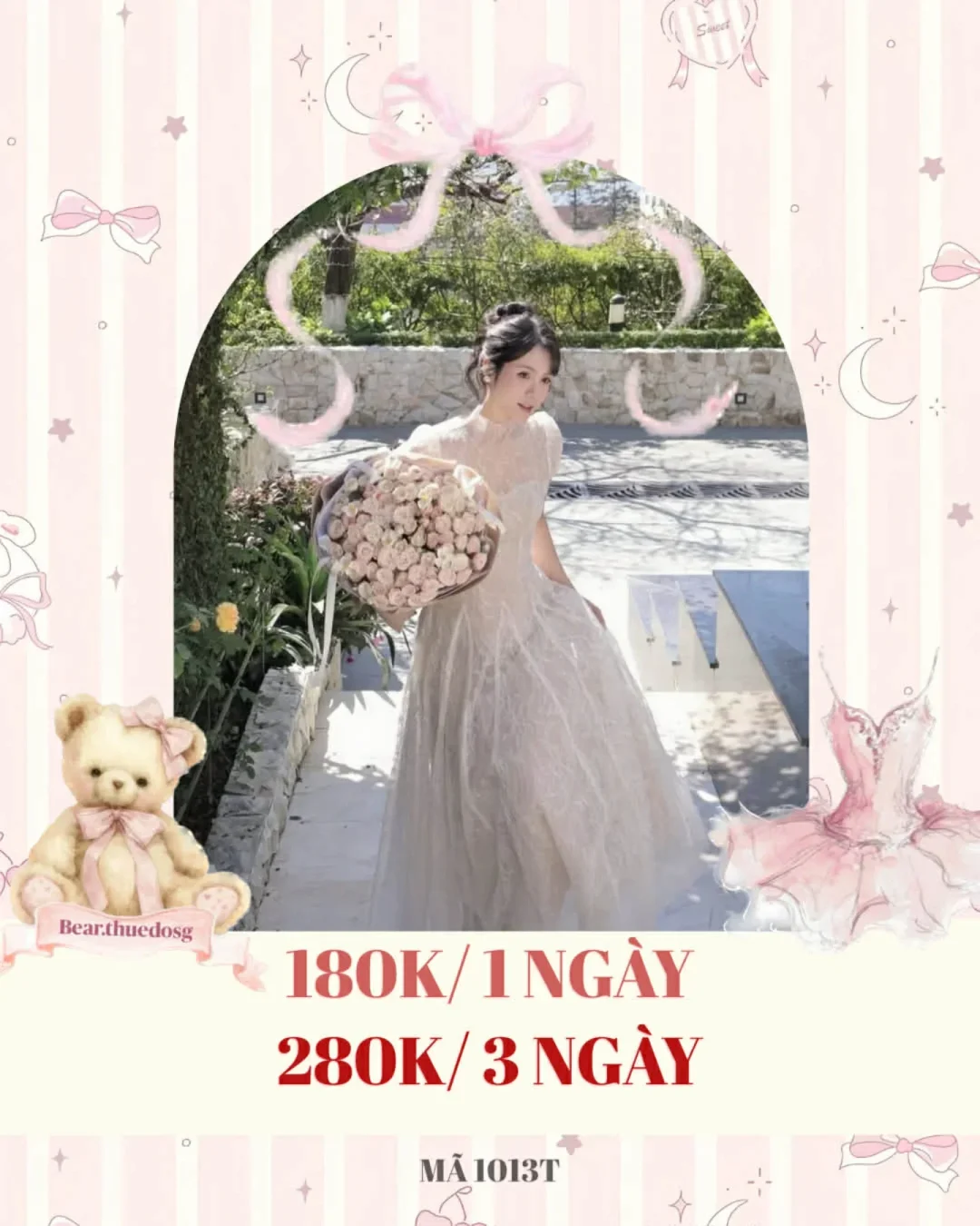 Ảnh 1 của Váy ren trắng dạ hội vintage nữ size S
